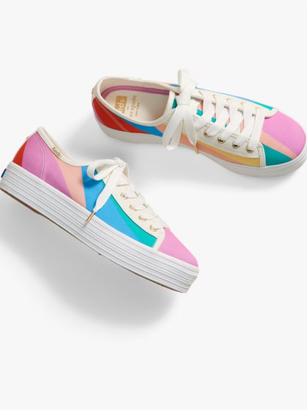 Keds x Kate Spade triple kick multi color sneakers